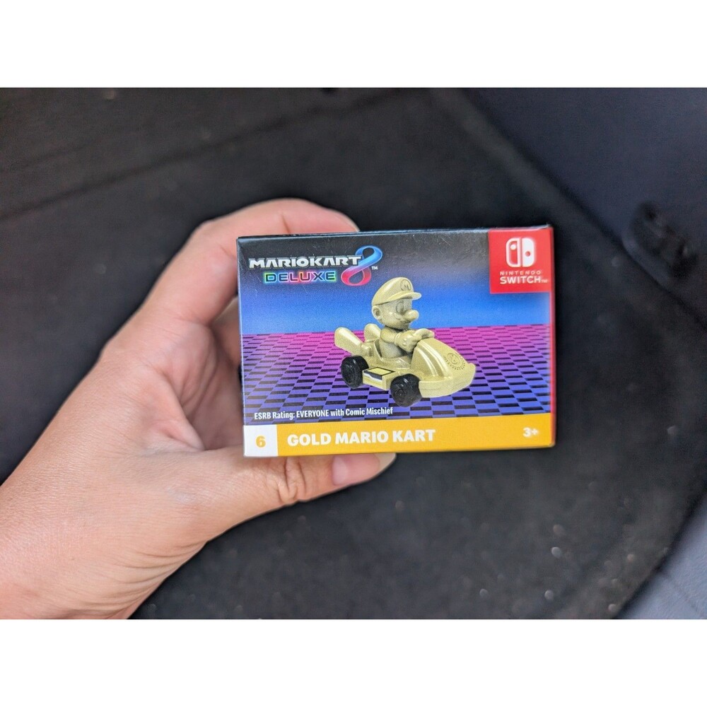 Mario Kart 8 Deluxe #6 Gold Mario McDonalds Happy Meal Toy Nintendo New In Box